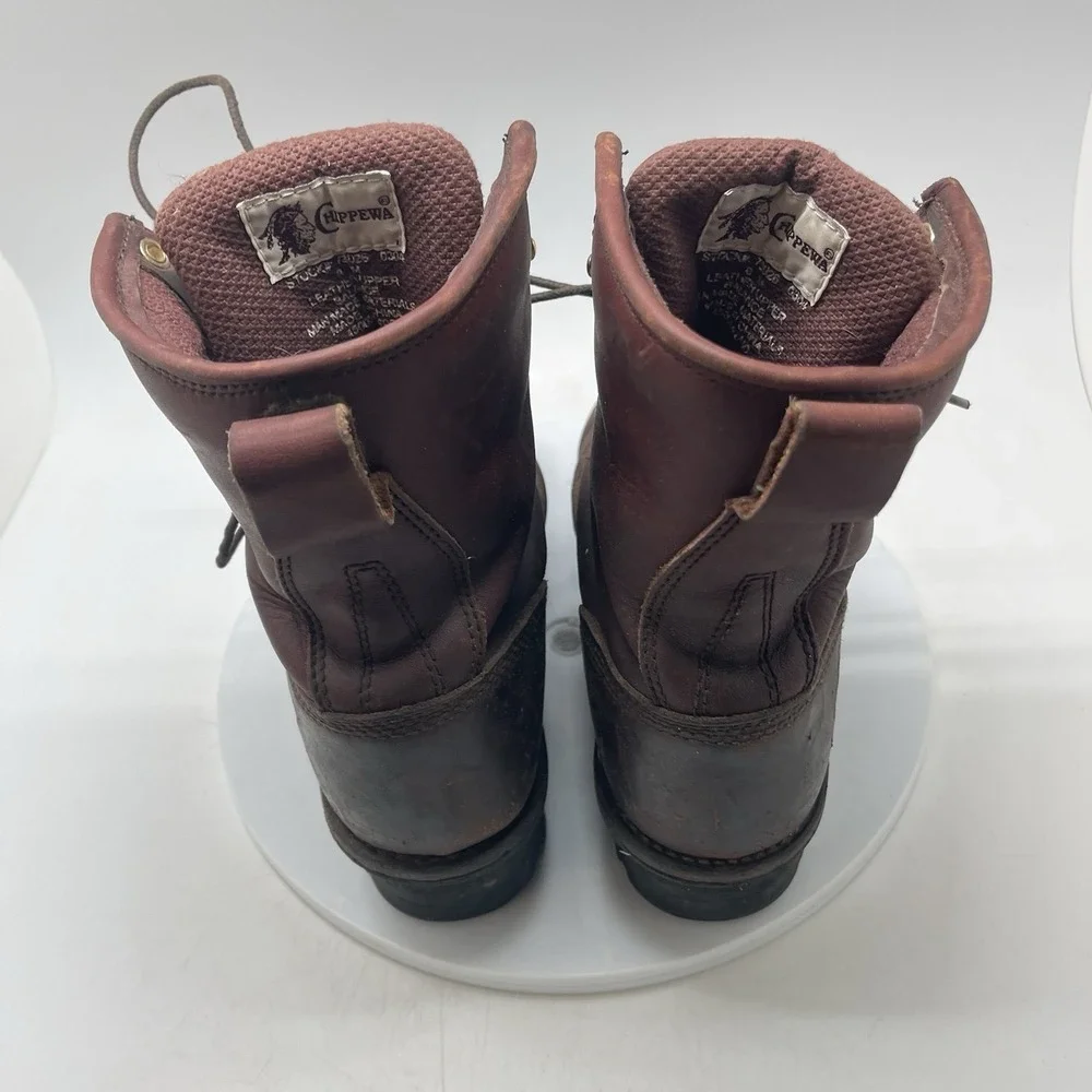 Chippewa Boots Mens 8 M SportIlity Insulated Loggers 73026 Oxblood Work Shoes